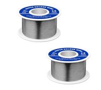 2 Rotoli Filo per Saldatura 0.8mm 50g - Stagno Senza Piombo con Anima di Colofonia, per Elettronica e Riparazioni