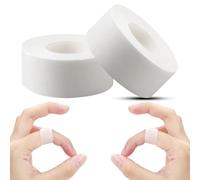 2 Rotoli Nastro Adesivo Microporoso, Certificato di Conformità, Flessibile e Respirante, Cerotto per Naso e Medicazione, Ideale per Pelli Sensibili e Sport (1.25 cm x 9 m)