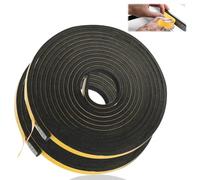 2 Rotoli Nastro Autoadesivo in Schiuma, 10m Nastro Sigillante Impermeabile Guarnizione Finestra Autoadesiva 6x10mm Guarnizioni In Gomma, Isolante Striscia di Tenuta Adesiva per Porte Finestre