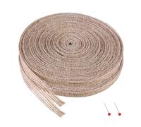 2 Rotoli Nastro Juta Decorativo in Pezzi, per Eventi e Casa | Stile Rustico, Uso Versatile, Materiale Naturale, Adatto a Decorazioni Festive e Progetti Creativi