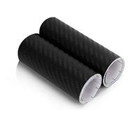 2 Rotoli Pellicola Adesiva Carbonio Nero 13cm x 500cm Effetto 5D per Auto e Moto