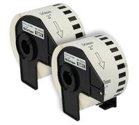 2 Rotolo etichette senza fine per Brother PT QL-600 QL-580 Series QL-600B