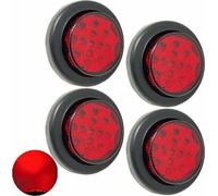 2 " Rotondo 13 LED Rosso / Ambra Luce Camion Rimorchio Lato Marker Svendita