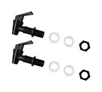 2 rubinetti riutilizzabili per il raffreddamento, beccuccio per bevande, valvola erogatore a leva, in plastica, senza BPA, colore nero