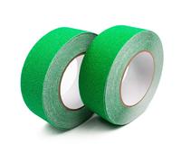 2 rulli antiscivolo nastro adesivo 10 m x 50 mm aderenza striscia verde