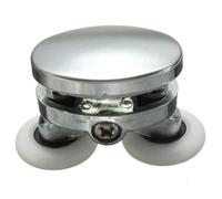2 rulli in lega di zinco for porta doccia in vetro da 25 mm, ruote for pulegge, puleggia for cabina doccia, rullo for bagno