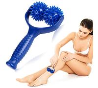 2 rulli massaggianti, rullo massaggiante con manico e boccole, sfere massaggianti, massaggiatore fasciale, rullo massaggiante con manico per schiena, gambe, mani, massaggio