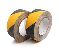 2 Rulli Nastro Antiscivolo 10M X 50Mm Nastro Antiscivolo Grip Giallo Nero
