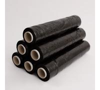 2 rulli Pe pellicola estensibile foglio pallet pellicola 500 mm x 300 m nero