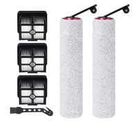2 Rulli per spazzola Ricambio per Aspirapolvere H15 Pro Lavapavimenti | Compatibile H15 per Pro, umido/secco, rimuove sporco ostinato, set completo accessori