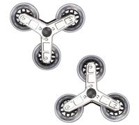 2 Ruote Carrellino Scale Ruote per Carrello Spesa Inossidabile Ruota per