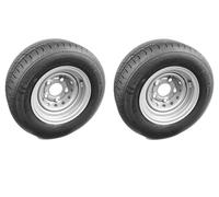 2 ruote complete Kenda / Starco 195/55 R10 C cerchio 6.00 J x 10 5 fori ET -4...