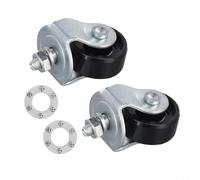 2 ruote girevoli resistenti per ruote idrauliche per carrelli idraulici, essenziali per garage e per l'efficienza dell'officina