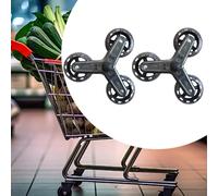 2 ruote per salire le scale, ruote per carrello della spesa, di ricambio