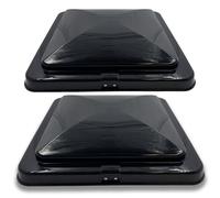 2 Rv Tetto Sfiato Cover Ricambio Coperchio Camper Rv Rimorchio Nero 14 " x