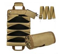 2 sacchetti arrotolabili per attrezzi pesanti per organizzare e fissare utensili manuali comuni e piccoli componenti hardware (A)