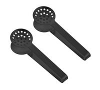 2 sacchetti da tè in acciaio con clip per gli amanti dei bevitori, accessori da cucina, dispenser di sacchetti in acciaio