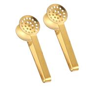 2 sacchetti da tè in acciaio con clip per gli amanti dei bevitori, accessori da cucina, dispenser di sacchetti in acciaio
