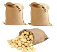 2 sacchetti di iuta per patate, design a rete traspirante per conservare verdure a lungo termine, ideali per patate e ortaggi a radice