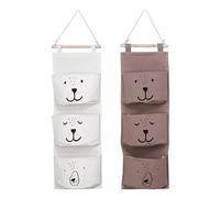 2 sacchetti in tessuto, da appendere alla porta dei bambini, per la cameretta dei bambini, da appendere, per la cameretta dei bambini