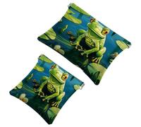 2 sacchetti per borsa, borsa colorata Big Frog-1849 impermeabile, custodia portatile per regali da donna, Multicolore 09, A：7.1x5.8in/18x14.8cm，B:4.7x4.5in/12x11.5cm