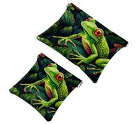 2 sacchetti per borsa, borsa colorata Big Frog-1849 impermeabile, custodia portatile per regali da donna, Multicolore 07, A：7.1x5.8in/18x14.8cm，B:4.7x4.5in/12x11.5cm