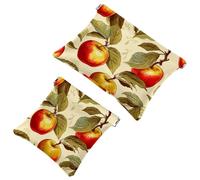 2 sacchetti per borsa, frutti rossi, 991, impermeabili, portatili, idea regalo per donne, Multicolore 04, A：7.1x5.8in/18x14.8cm，B:4.7x4.5in/12x11.5cm