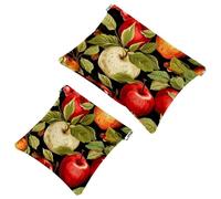 2 sacchetti per borsa, frutti rossi, 991, impermeabili, portatili, idea regalo per donne, Multicolore 05, A:7.1x5.8in/18x14.8cm,B:4.7x4.5in/12x11.5cm
