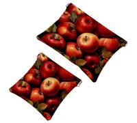 2 sacchetti per borsa, frutti rossi, 991, impermeabili, portatili, idea regalo per donne, Multicolore 06, A：7.1x5.8in/18x14.8cm，B:4.7x4.5in/12x11.5cm