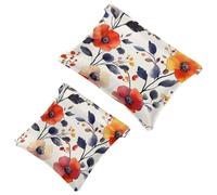 2 sacchetti per borsa, motivo floreale estetico colorato, 397, impermeabile, portatile, idea regalo per donne, Multicolore 09, A：7.1x5.8in/18x14.8cm，B:4.7x4.5in/12x11.5cm