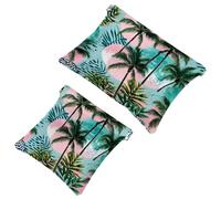 2 sacchetti per borsa, motivo foglie colorate artistiche, 1222, impermeabili, portatili, idea regalo per donne, Multicolore 01, A:7.1x5.8in/18x14.8cm,B:4.7x4.5in/12x11.5cm