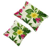 2 sacchetti per borsa, motivo foglie colorate artistiche, 1222, impermeabili, portatili, idea regalo per donne, Multicolore 08, A：7.1x5.8in/18x14.8cm，B:4.7x4.5in/12x11.5cm
