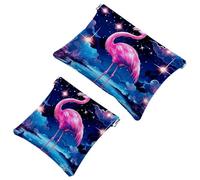 2 sacchetti per borsa, rosa fumo fenicottero-925 impermeabile, sacchetto portatile per regali da donna, Multicolore 07, A：7.1x5.8in/18x14.8cm，B:4.7x4.5in/12x11.5cm