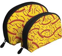 2 sacchetti per cosmetici, baseball, tennis, modello strategico, borsa per il trucco da viaggio, borsa da toilette da donna
