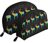 2 sacchetti per cosmetici Oh Deer Im Queer divertente borsa per il trucco da viaggio Gay Pride borsa da toilette da donna