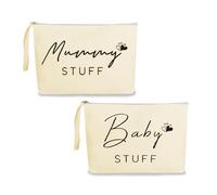 2 sacchetti per cosmetici, regalo per mamma, colore della pelle, borsa per pannolini, regalo per bambini, ragazzo/ragazza per nascita, mamme in attesa