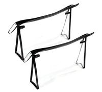 2 sacchetti per cosmetici trasparenti, impermeabili, per bagagli a mano, soddisfa i requisiti UE e TSA, sacchetto in PVC da 1 litro per viaggi in aereo con rinforzo in pelle