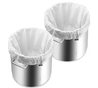 2 Sacchetti per Filtraggio Extra Large 66x55 cm - Trama Fine Riutilizzabile con Cordino - per Birra Fatta in Casa, Vino, Latte Vegetale, Yogurt, Marmellate - Ideale per BIAB (Brew in a Bag)