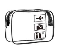 2 sacchetti per liquidi di sicurezza aeroportuale, trasparenti, da viaggio, per liquidi aeroportuali, approvati TSA, impermeabili, accessori da viaggio, essenziali per le vacanze, per donne/uomini, 20