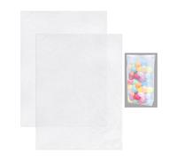 2 sacchetti per palloncini, in plastica trasparente, da appendere, per palloncini, protezione per palloncini, kit con ciondolo per palloncini, borsa da appendere per trasportare palloncini (bianco)