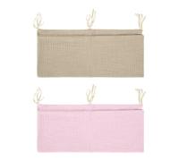 2 Sacchetti Sospesi Per Lo Stoccaggio Del Presepe, Comodi E Morbidi E Multifunzione Borse Di Stoccaggio Appeso, Tasca A Doppia Reticolo, Accessori Dell'Organizzazione Desktop.