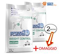 2 Sacchi - Forza10 Dog ACTIVE → Weight Control - 4 kg - Per Cane, Cani