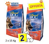 2 SACCHI - MONGE Special Dog - Agnello e Riso Kg.15 - Crocchette per cane cani