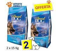 2 SACCHI - MONGE Special Dog - Tonno e Riso Kg.15 - Crocchette per cane, cani