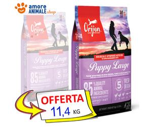 2 SACCHI - Orijen Dog PUPPY LARGE→ 11,4 kg x Cani cuccioli taglia grande