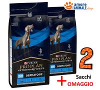 2 SACCHI → Purina Dog Pro Plan - Veterinary Diets DRM, Dermatosis - 12 kg - Cane