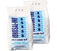 2 sacchi Sale alimentare in pastiglie IDROSAL 10 KG per addolcitori depuratori