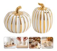 2 saliere e pepiere a forma di zucca: barattolo in ceramica per condimenti -