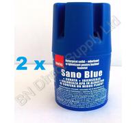 2 SANO BLUE WATER WATER WC CLEANER Igienico Lunga Durata Sapone WC Serbatoio ...