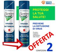 2 → SANYMAYER Spray ml 400 - Virucida Battericida Sanificante / Sany Mayer Braun